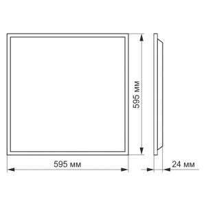 LED  VIDEX 48W 4100K/6000K 