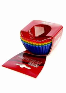 M12-990001, Форма для кекса силиконовая 6 шт. Разноцветный - объявление