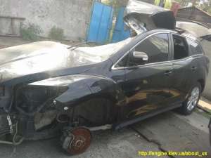 Mazda CX7 после дтп по запчастям.
