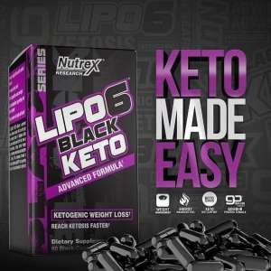 Nutrex Lipo-6 Black Keto, 30  -   