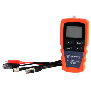 Tempo NETcat Micro NC-100, кабельний тестер витої пари RJ45 / RJ12 та коаксіалу - объявление