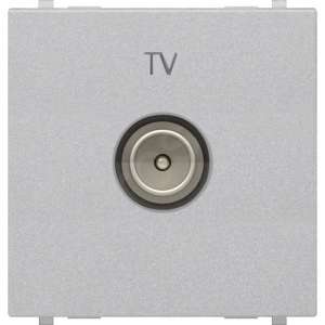 TV розетка ABB Zenit N2250.7 PL 2М (серебро)