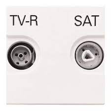 TV-R SAT розетка ABB Zenit 2CLA225130N1101 N2251.3 BL (белый) - оголошення