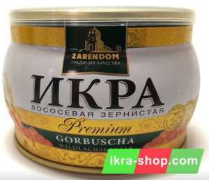 Zarendom Икра Горбуши и Кеты - красная лососевая икра 500 гр / 400 гр / 250 гр - икра оптом и розница