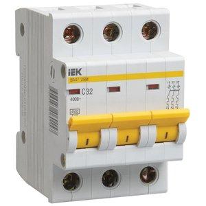 Автоматический выключатель IEK ВА47-29М, 3Р, 16A, 4.5 кА, - оголошення