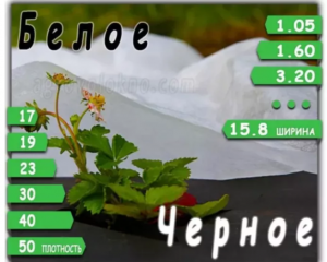 Агроволокно черное/белое. ОПТ/Розница/Метраж. Спанбонд