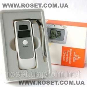 Алкотестер цифровой Digital Alcohol Tester with LCD Clock
