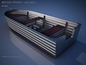 Алюминиевая моторная лодка Вятка Профи 40