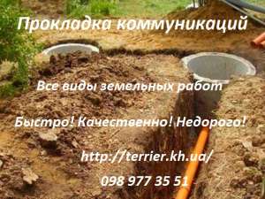 Аренда мини экскаватора недорого в Харькове!
