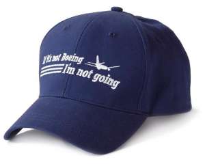 Бейсболка If It's Not Boeing, I'm Not Going (синяя) - объявление