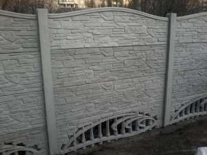 Бетонные заборы из плит глянцевые светло-серые в Запорожье - объявление