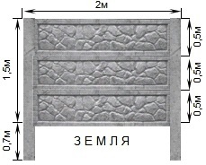 Бетонный забор,еврозабор,ограждение