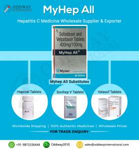 Бренды софосбувира и велпатасвира - Myhep All цена 400 мг - оголошення