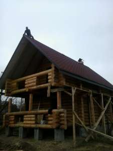Будуємо будинки з дикого зрубу (необробленої колоди сосни) від 10 000 у.о. за 100 м.кв. - объявление