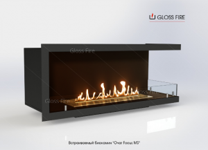 Вбудований біокамін «Очаг 1000 MS-арт.007» Gloss Fire - объявление
