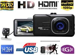 Видео регистратор DVR 636 Full HD с выносной камерой заднего вида 1040 грн - объявление
