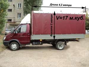 Грузоперевозки. Газель 4,2 метра - объявление