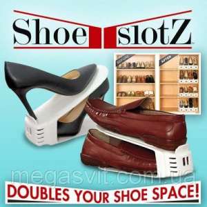 Двойная подставка для обуви Shoe Slotz - оголошення