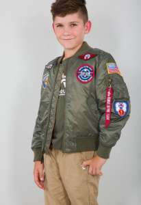 Детская куртка Boys MA-1 Jacket with Patches Alpha Industries - оголошення