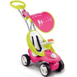 Детская машинка каталка с ручкой Smoby Bubble Go Rouge Pink - оголошення