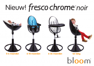 Детский стульчик для кормления Bloom Fresco Chrome с вкладышами