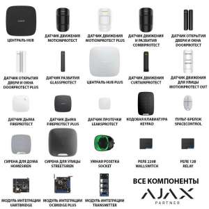 Домашняя сигнализация Ajax StarterKit, 3-и акции.
