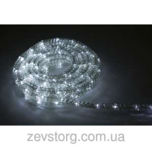 Дюралайт гофрированный LED 10м с контроллером белый - объявление