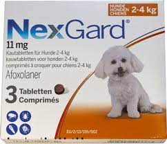 Жевательные таблетки Merial Nexgard (Нексгард) для собак 2-4 кг - объявление