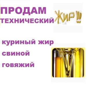 Жир куриный технический. Масло техническое. - объявление