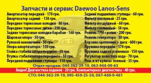 Запчасти для Daewoo Lanos - объявление