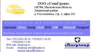 Запчасти для иномарок. - оголошення