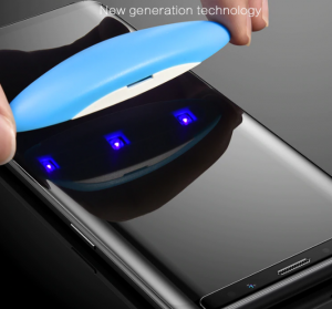 Защитное нано стекло с Уф лампой Samsung Galaxy S9 Note 9 Note 8 S7 edge S8 S8 plus S9 plus Nano