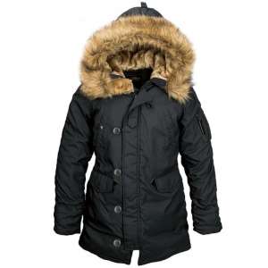 Зимняя женская аляска Altitude W Parka Alpha Industries (черная)