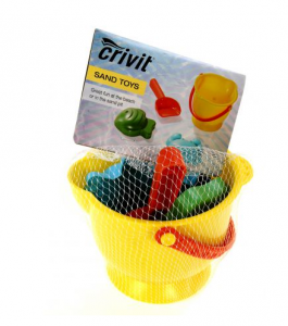 Игровой набор для песочницы Crivit желтый-разноцветный M18-470753 - объявление