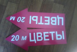 Изготовление наружных указателей Донецк