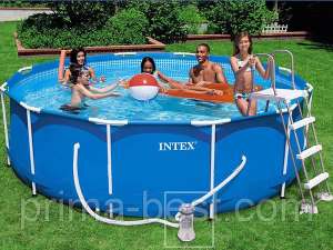 Каркасный бассейн Intex Metal Frame 28218 (круглый) - объявление