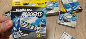 Картиджи касети лізвію Gillette Mach 3 Turbo 8 Джилет Мак 3 Турбо 8 шт - объявление