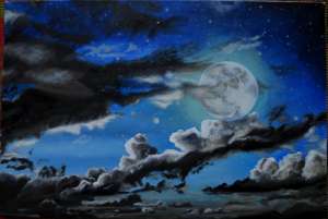 Картина "Лунное настроение", холст, масло. 40х60 см 2500 грн - объявление