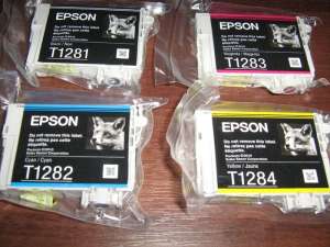 Картриджи Epson T128 оригиналы, позняки - объявление