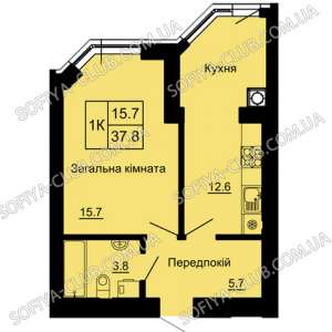 Квартира в новостройке в Вишневом от застройщика - объявление