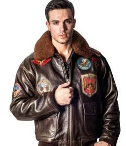 Кожаная куртка Top Gun Official Signature Series Jacket (brown) - оголошення