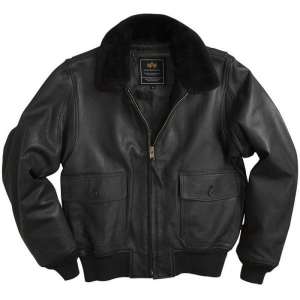 Кожаная летная куртка G-1 Leather Jacket (черная) - оголошення