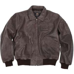 Кожаная летная куртка Leather CWU 45 / P Flight Jacket (коричневая) - оголошення