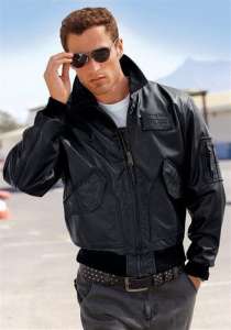 Кожаная летная куртка Leather CWU 45 / P Flight Jacket (черная) - оголошення