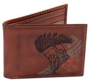 Кожаный кошелек Top Gun Embroidered Sky Chief Leather Trifold W - оголошення