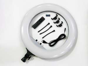 Кольцевая LED лампа RL-21 54см 220V 3 крепл.тел. + пульт + чехол 1375 грн. - оголошення