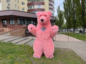 Костюм медведя розовый - объявление