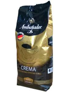 Кофе в зернах Ambassador Crema (Германия) 1 кг Оптовые цены - оголошення