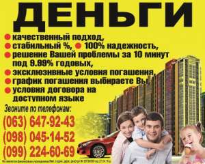 Кредит без залогу. Без довідки про доходи. - объявление