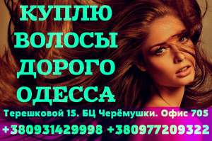 Купим ВОЛОСЫ дорого Одесса.ПРОДАТЬ волосы Одесса, Одесская обл. - объявление